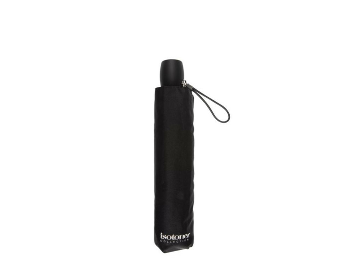 Isotoner Parapluie Pliant Manuel Slim X-TRA Sec Manuel Noir