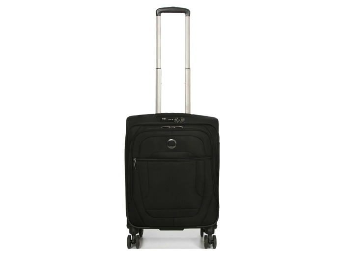 Delsey Helium Dlx Valise Trolley Cabine Slim 4 Roues 55 cm Noir