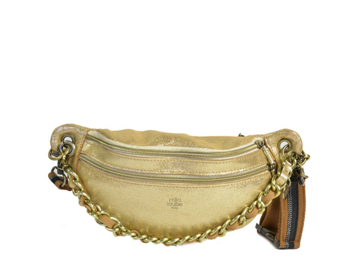 Mila Louise Petra X Sac Banane Cuir Ambre