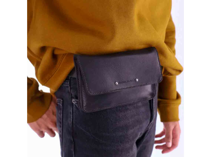 Ateliers Fourès Baroudeur Pochette Ceinture Minos Max F999 Noir