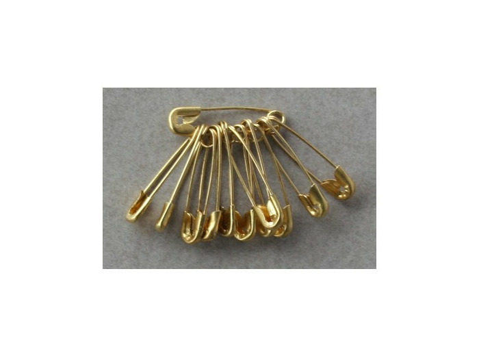Épingle à nourrice doré 19 mm