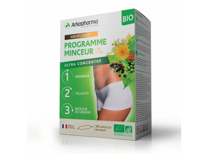 Programme Minceur Bio 3x10 Ampoules Arkofluides Arkopharma