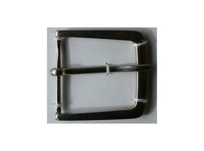 Boucle de ceinture métal argent 35 mm