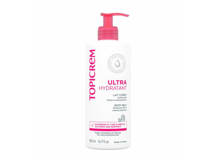 Lait Corps 500ml Ultra-Hydratant Peaux Sensibles Et Seches Topicrem