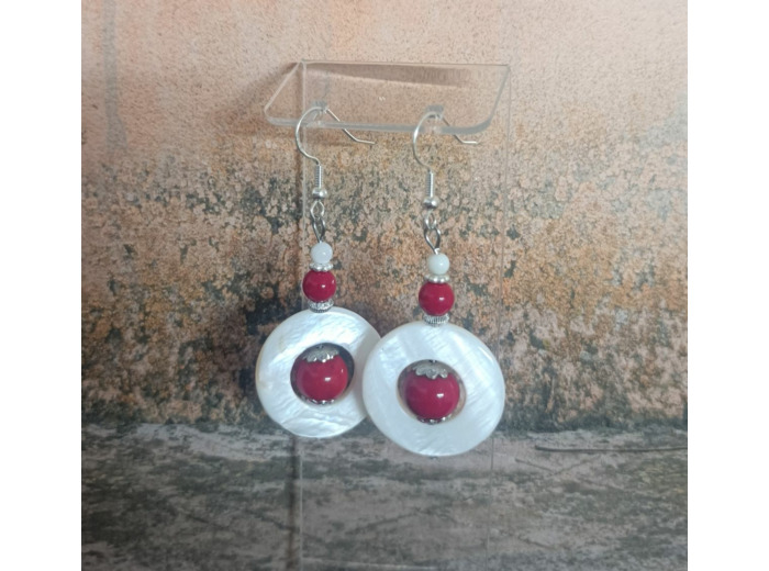 B.O. nacre et corail rouge