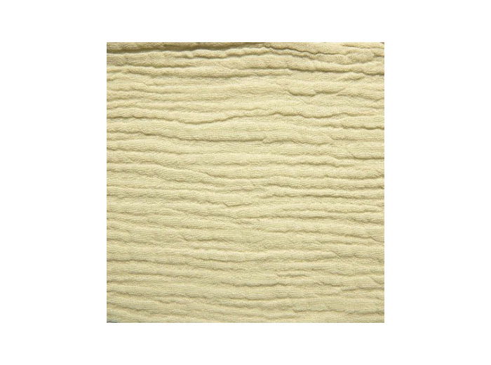 Tissu double gaze anis