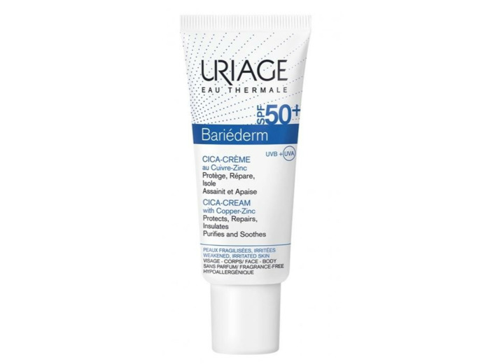 creme Reparatrice Au Cuivre-zinc Spf50+ 40ml Uriage 40ml Bariederm Cica Uriage