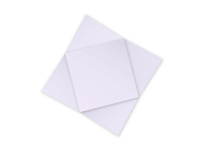 Cartes losanges 160x160 mm "Pollen" - Lilas