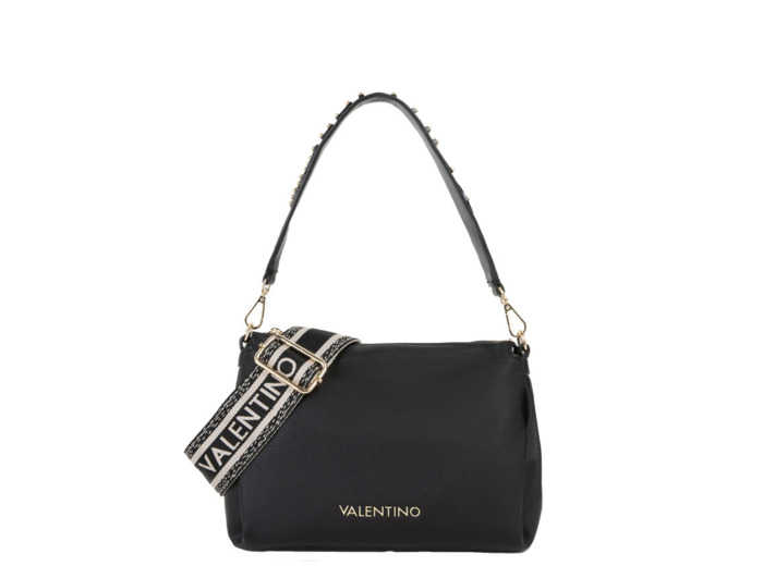 Valentino Dea Re Sac Porté Travers Aux Détails Cloutés Nero