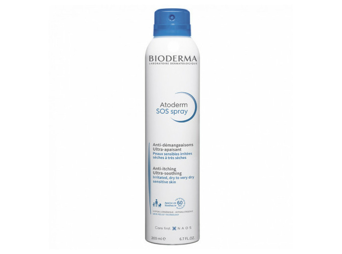 Spray anti-démangeaison 200ml Atoderm Peaux très sèches à tendance à l’eczéma atopique Bioderma