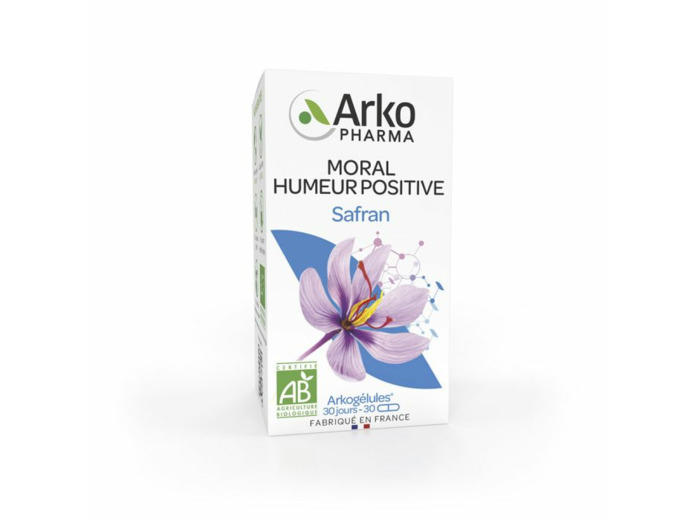 Safran 30 gélules Arkogélules Moral, Humeur Positive Arkopharma