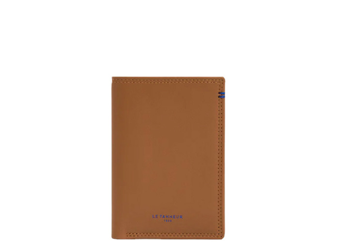 Le Tanneur Martin Grand Portefeuille En Cuir Lisse Anti RFID Tan