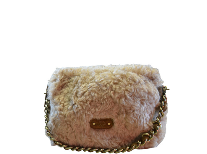 Mila Louise Mama L FR Sac Trotteur En Fausse Fourrure Ocre Dark