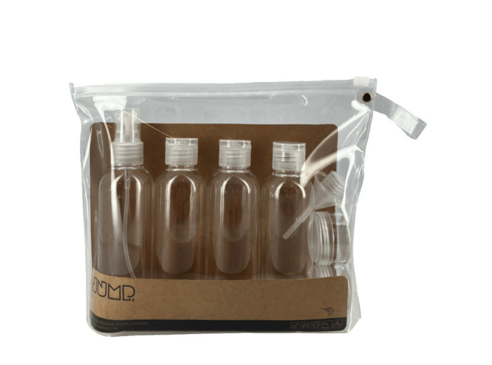 Jump Set De 9 Pièces de Voyage avec Trousse Transparente