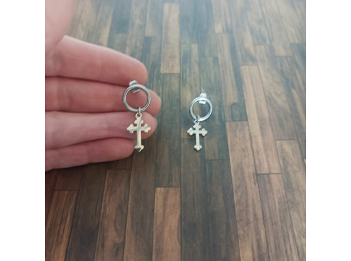 B.O. croix 1 en acier inoxydable