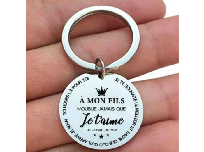 Porte-clés "A mon fils" de la part de papa