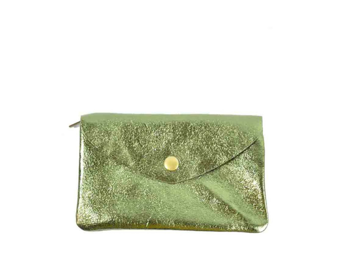 Farfouillette Porte-monnaie Cuir GM Kaki