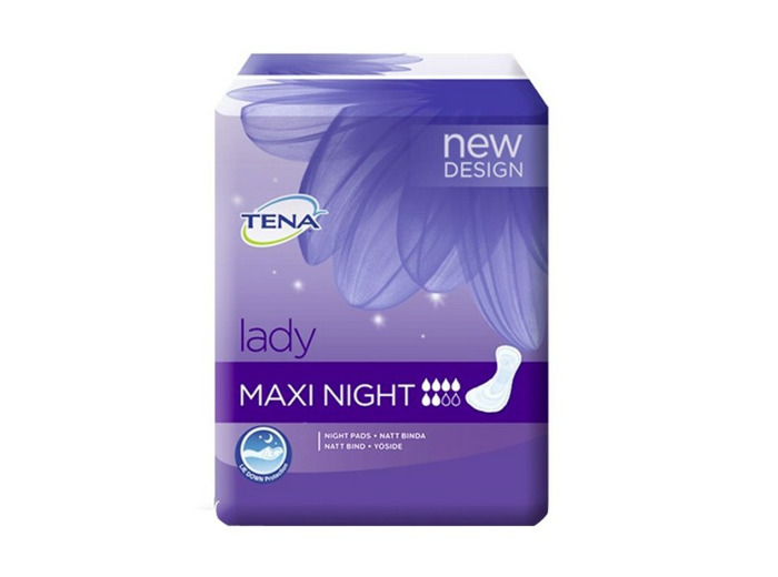 Maxi Night Serviettes Speciales Nuit X12 Lady Tena
