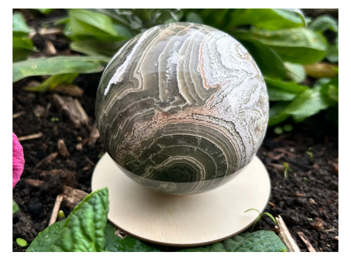 SPHÈRE JASPE ORBICULAIRE