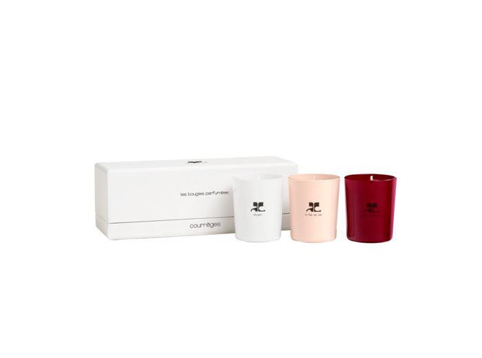 ACCESSOIRE de la marque COURREGES Coffret de 3 Bougies 75gr