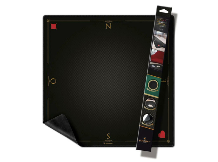 TAPIS CARTES PRESTIGE NOIR (FORMAT TAROT 60X60 CM)