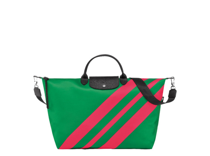 Longchamp Le Pliage Casaque Sac De Voyage L Gazon/Grenadine