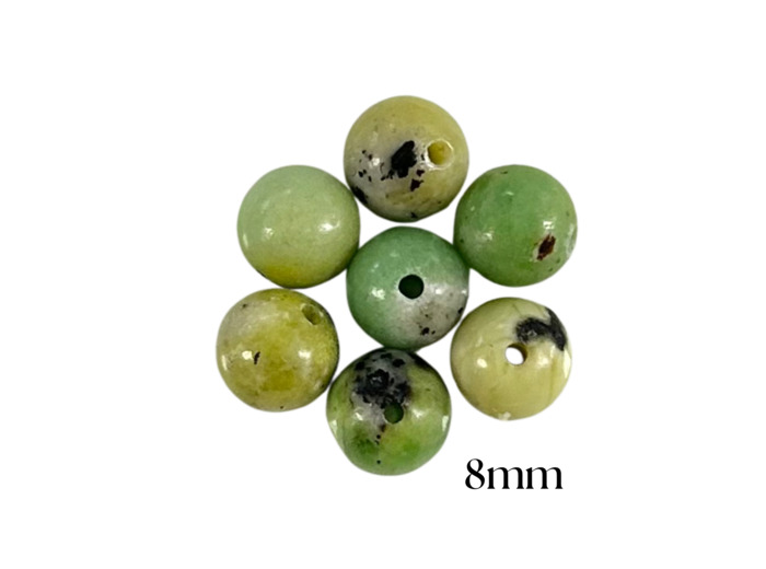 PERLES CHRYSOPRASE CITRON