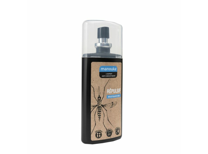 Anti-moustiques Repulsif Moustiquaire Bebe Toutes Zones 75 ml Manouka