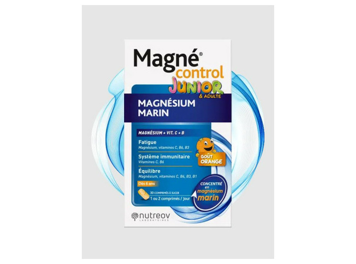 Magnesium Marin Junior 30 Comprimes Magne Control Nutreov