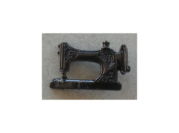 Bouton machine à coudre noire