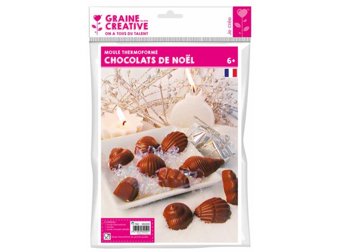 Moule thermoformé "Chocolats de Noël"