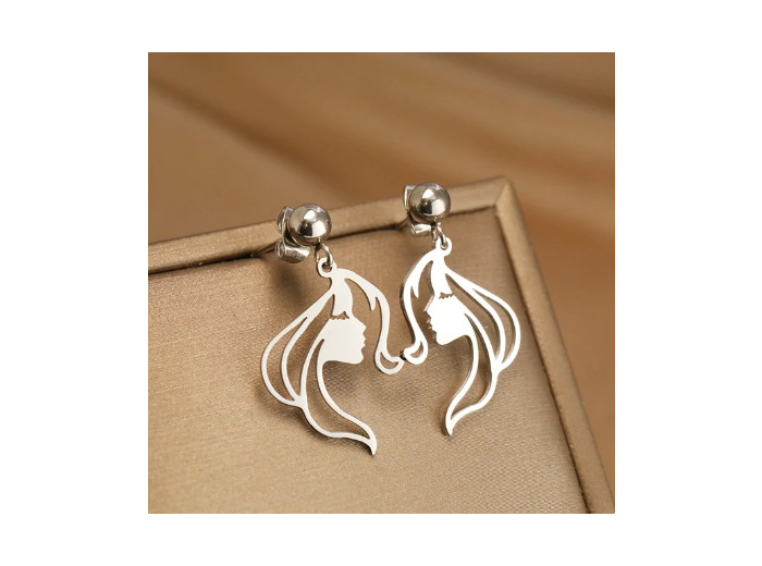 Boucles d'oreilles visage