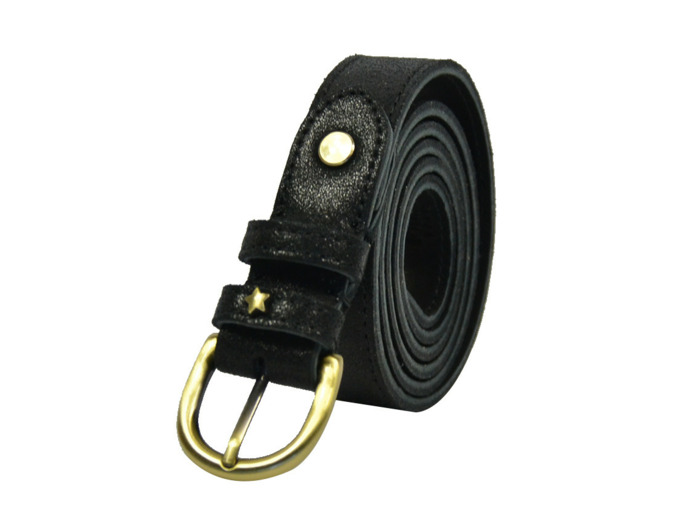 Mila Louise Pallas X Ceinture Cuir Noir