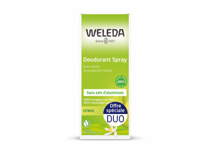 WELEDA DUO DEODORANT CITRUS 2X100ML