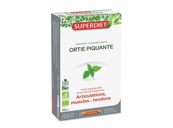 Ortie Piquante Bio Articulations 20 Ampoules Superdiet