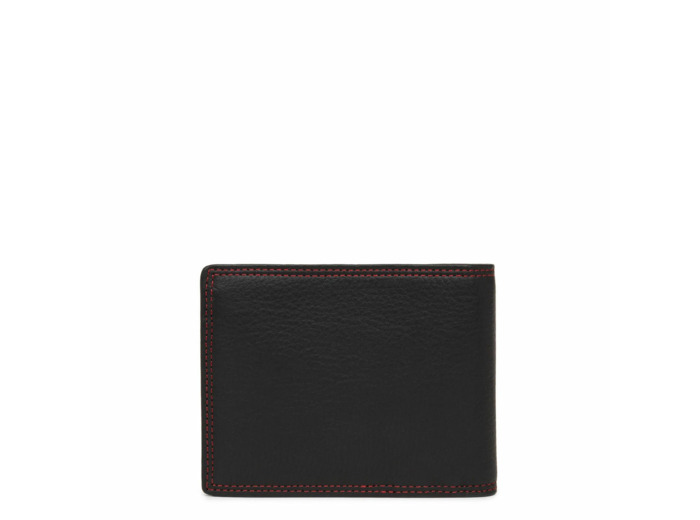Lancaster Soft Vintage Homme Portefeuille 120-11 Noir Rouge