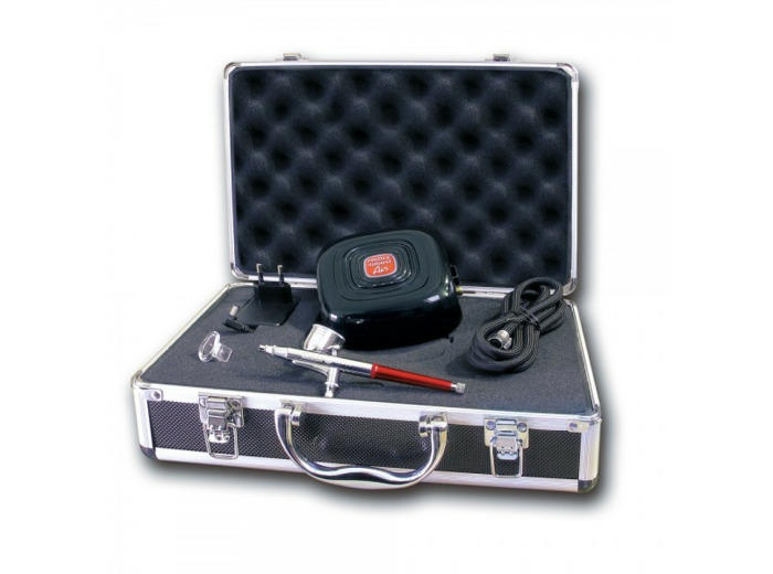 AM01+ - Mallette Aérographe et compresseur +