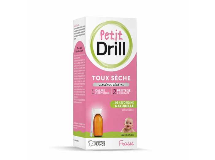 Sirop Toux Seche Gout Fraise Gout Fraise Petit 125ml Drill