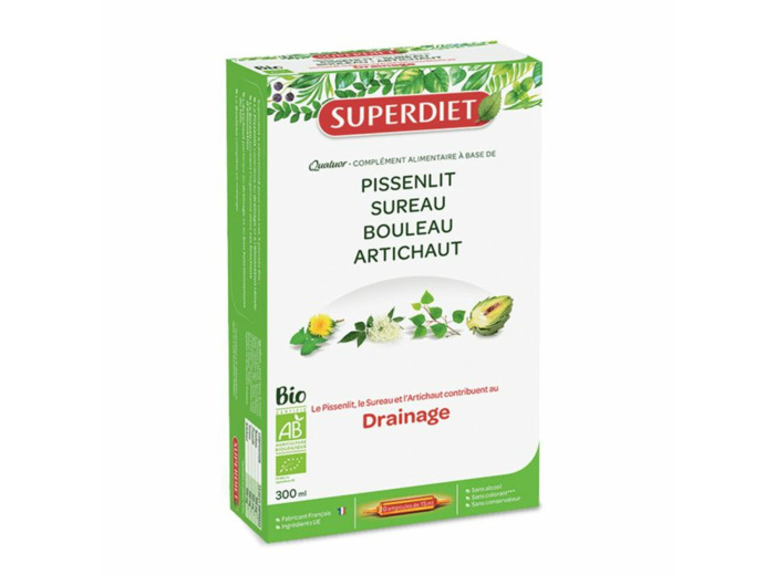 Quatuor Drainage 20 Ampoules Superdiet