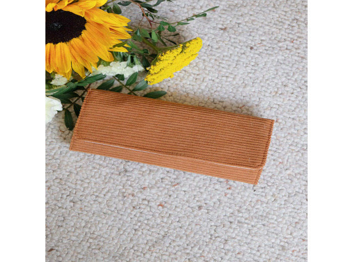 Maison Scarlett Catherine Pochette A Bijoux En Velours CôteléCamel