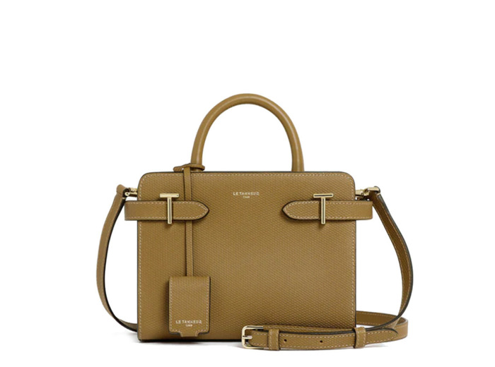 Le Tanneur Emilie Petit Sac À Main En Cuir Signature T Roseau