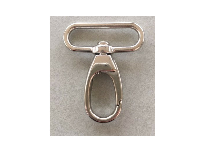 Mousqueton argent 30 mm