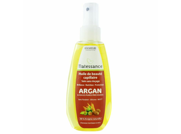 Huile De Beaute Capillaire Et Huiles Precieuses Cheveux Normaux A Secs 150 ml Argan Natessance