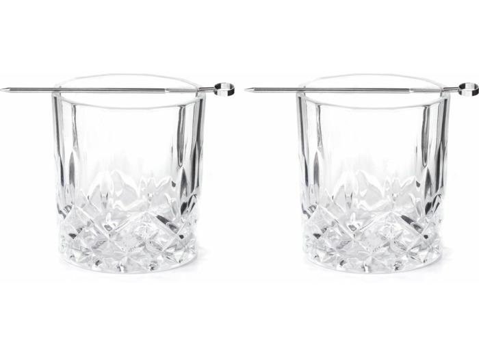 Lot de 2 verres à whisky