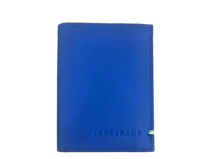 Longchamp Sur Seine Portefeuille vertical Cobalt