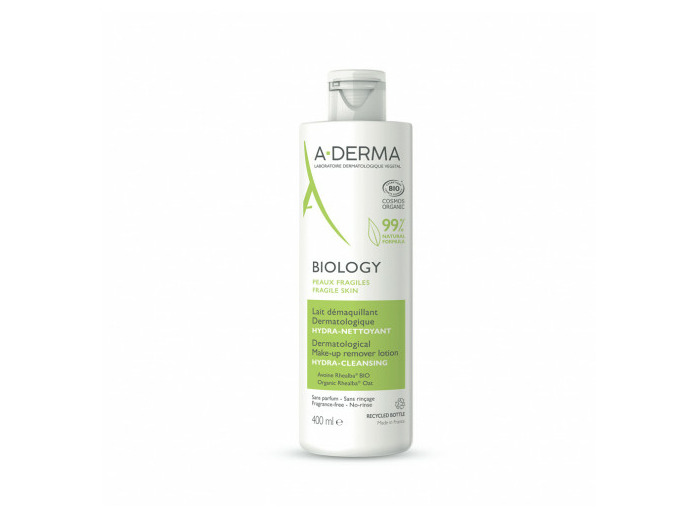 Lait démaquillant dermatologique hydra nettoyant Bio 400ml Biology A-Derma