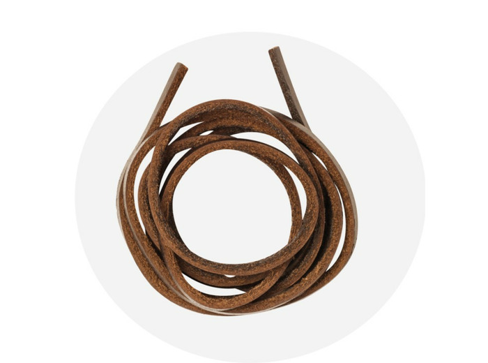 Lacets cuir - Marron - FAMACO