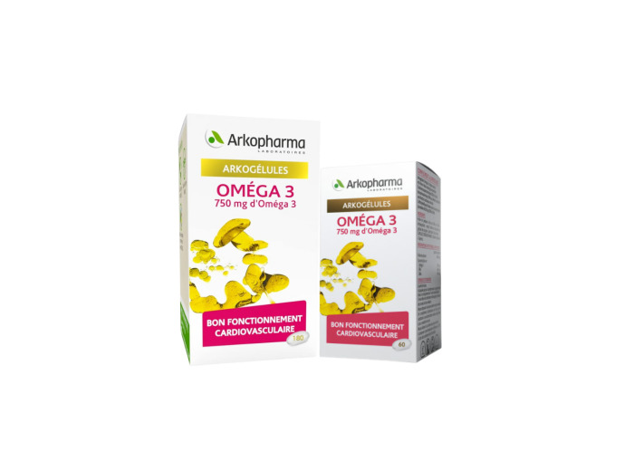 Arkogélules Omega 3 Origine Marine x 180 + 60 Offerts