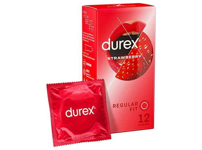 DUREX FUN SEXY FRAISE B/12