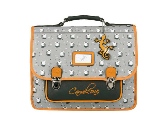 Caméléon Rétro Cartable 35cm Zebra Yellow